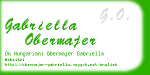 gabriella obermajer business card